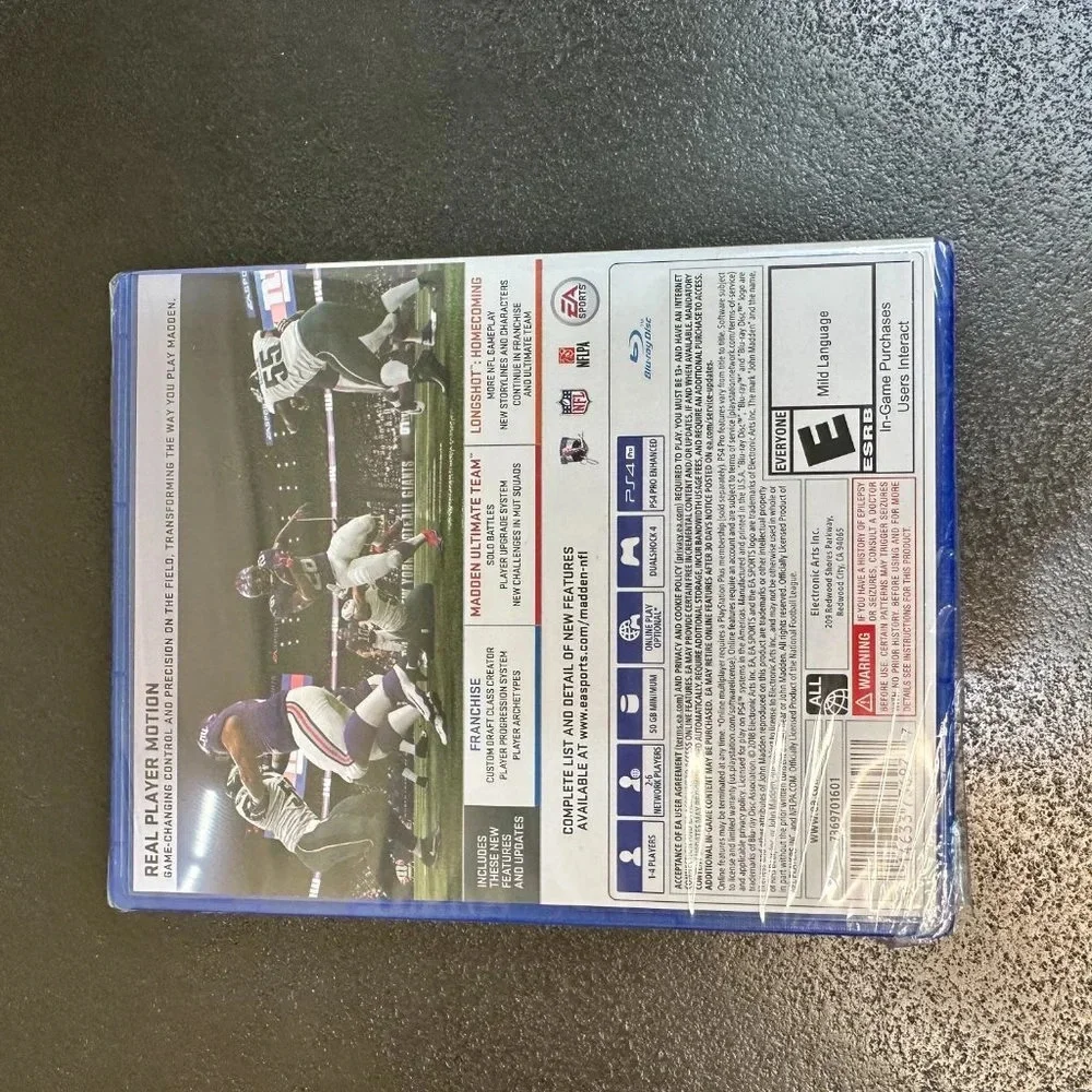 NIB Sony PlayStation PS4 Madden NFL 2019 New